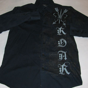 Roar  Shirt Long Sleeve LARGE Mens Embroidered